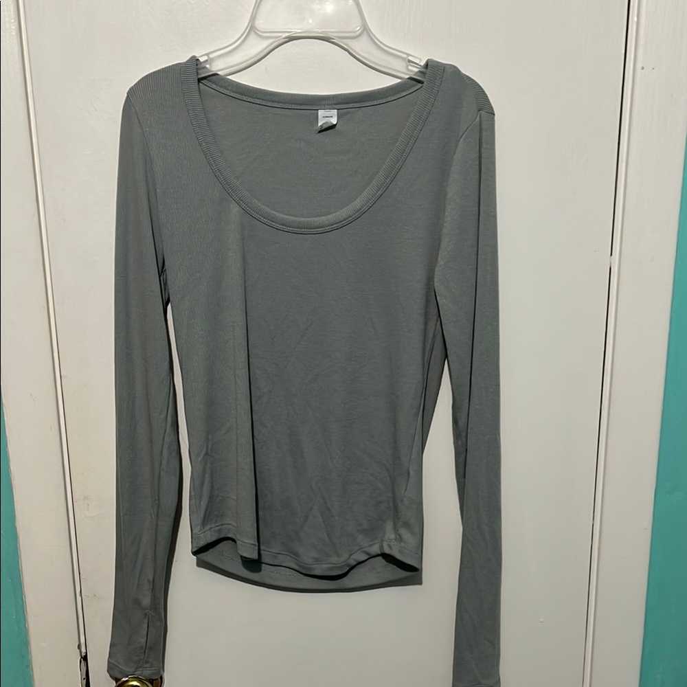 Women's Long Sleeve Top - Gray